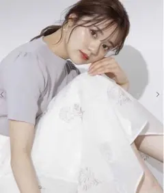 プロポーション フラワーエンブロイダリーマーメイドスカート　タグ付き新品！