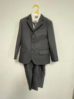 【120cm】フォーマルスーツ 黒 ネクタイ付き