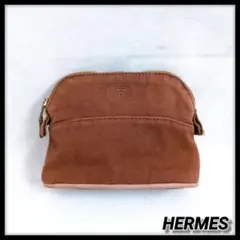 HERMES エルメス　キャンバス　ボリードポーチ　ミニブラウン 2026年最新】エルメス ポーチ キャンバスの人気アイテム - メルカリ