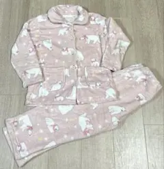 ボア　フリース　長袖　パジャマ　Candy Closet 北極熊柄　130