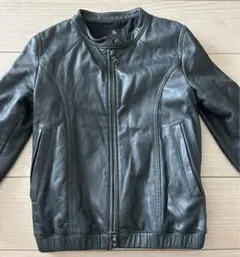 ラスト出品！美品　定価4万　ユナイテッドアローズグレー　レザージャケット S