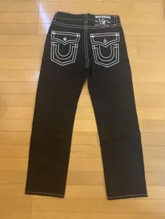 TRUE RELIGION ブラックデニムパンツ 30