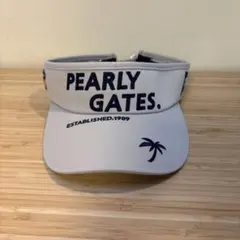 PEARLY GATES ゴルフバイザー グレー