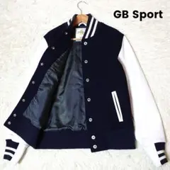 希少 GB Sport ゴールデンベア【M】本革 スタジャン 濃紺×白 ☆美品☆