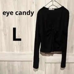 一点物✨️ eye candy 黒 長袖 トップス 【L】 ニット 古着