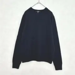 UNIQLO ユニクロ　カシミヤ100% ブラック　クルーネック　ニット　L