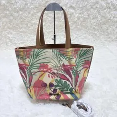 Desigual 花柄ボタニカル2WAYトート ファスナー付インナー ショルダーのサムネイル