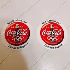 Coca-Cola 長野オリンピック ステッカー 2枚セット