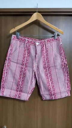 フラットヘッド 赤白ストライプショートパンツ 32 33のサムネイル