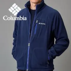 【Columbia】刺繡ロゴフリースジャケット　マウンテンジャケット