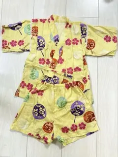 一度着用のみ ベビー 甚平 90 浴衣 夏祭り 花火 18M 12M 24M