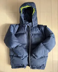 ネイビー ダウンジャケット フード付　ヘンリーハンセン　130cm