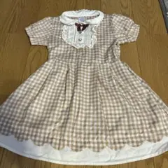 axes femme kids 半袖ワンピース ベージュ