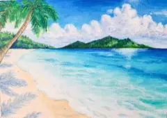油絵 インテリア 海の絵 絵 ロンハーマン アート ハワイ - メルカリ