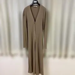MaxMara リブ編みロングカーディガン