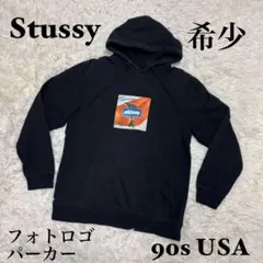 STUSSY◇USA製 ライオン 刺繍 パーカー D564 - メルカリ