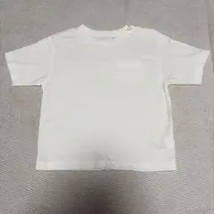 ホワイト ポケット付きTシャツ 100サイズのサムネイル