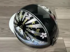 七色ラメ 富士日章 コルク半 ヘルメット 旧車會 暴走族 CBX400F 旭風防