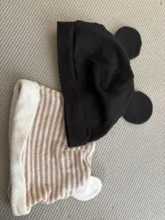 H&M Disney 耳付き帽子 2点セット ミッキー