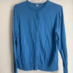 UNIQLO UVカット　カーディガン　ブルー　L