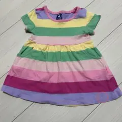 カラフルストライプワンピース 12-18ヶ月　80cmGAP