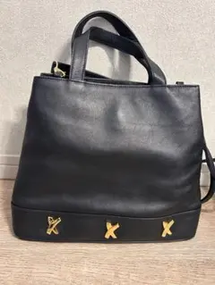 パブロピカソ2WAY ショルダーバッグ　ゴールド金具　レザー　入学式卒業式　美品