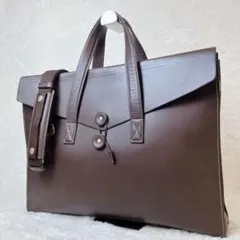【希少】 土屋鞄 丸の内店限定 2way ビジネスバッグ A3 レザー ブラウンのサムネイル