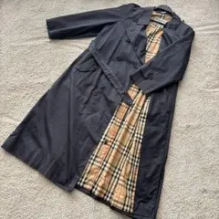 Burberrys バーバリーズ ノバチェック ネイビー トレンチコート ベルト