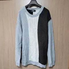 AZUL BY MOUSSY クレイジーパターン ニット Lのサムネイル