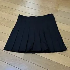 試着のみ レディース 黒 プリーツスカート Lサイズ