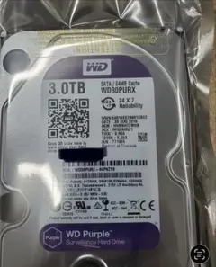 WD Purple 4TB 内蔵型HDD WD40PURX 正常 8968h - メルカリ
