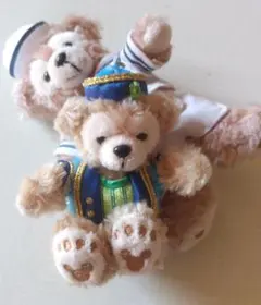 ダッフィーぬいぐるみバッチ・2個まとめ売り・ディズニーシー15周年記念