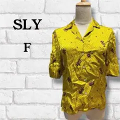 SLY 半袖 シャツ F イエロー系 ドット 花柄 レディースのサムネイル