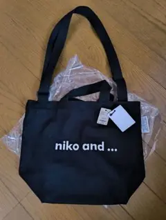 niko and ... ブラックショルダーバッグ