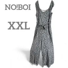 ⭐️美品⭐️NO!BOI 【XXL】 花柄 ノースリーブ オールインワン