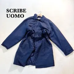 SCRIBEUOMO ダウンジャケット 綿100% L ネイビー アウター