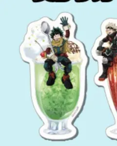 ヒロアカ　オープンスクール　デク　緑谷　ステッカー　クリームソーダ