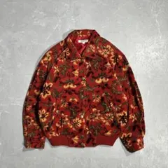 90s OLD 総柄 コーデュロイ ドリズラージャケット スウィングトップ 古着