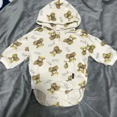 BEGUM クマ柄 フード付きトレーナー　70〜80cm