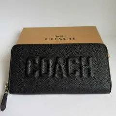 COACH コーチ 長財布 ブラック レザー CW715