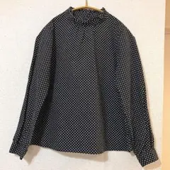 美品！all of me ドットブラウス 日本製