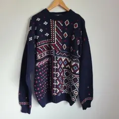 Henry Cottons レトロ ニット セーター メンズ　XL　XXLのサムネイル