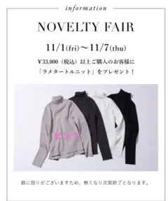 ノベルティ ニット