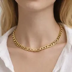 チェーンネックレス 太め　じゃらづけ ステンレス製 金属アレルギー対応 当日発送