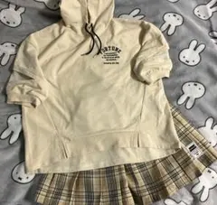 ピンクラテ 140xxs✳︎ゆったり七分袖パーカー