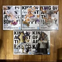 ワンピース KING OF ARTIST 4体 ルフィ ルッチ おでん 白ひげ - メルカリ