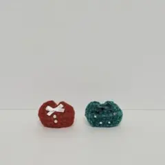 ミニチュアドール 赤ちゃん クリスマスツリーとサンタのぽってりハンドメイドお洋服