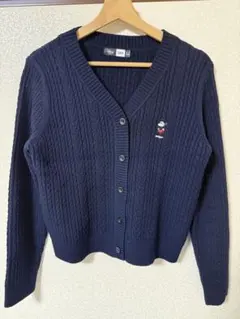 ディズニー ミッキーマウス ケーブルニットカーディガン