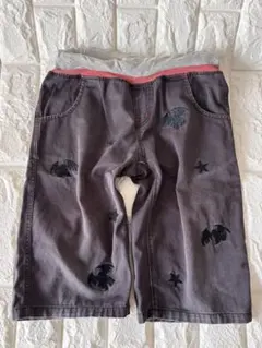 MPS ポケモン ギラティナ ハーフパンツ130 ズボン 黒 刺繍子供服 キッズ