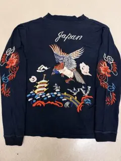 vintage 90s Japan 鷲龍刺繍 ロングスリーブ シャツ スカジャンのサムネイル